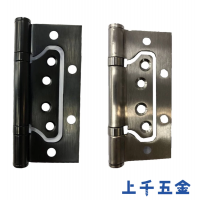 子母白鐵合頁4"*2.5mm 白鐵色 消光黑 【單片】後鈕  附螺絲 軸承合頁 活頁 門片鉸鏈 合頁 櫥櫃鉸鍊 鉸鍊